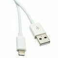 Swe-Tech 3C Apple Lightning Authorized White iPhone, iPad, iPod USB Charge and Sync Cable, 3 foot FWT10U2-05103WH
